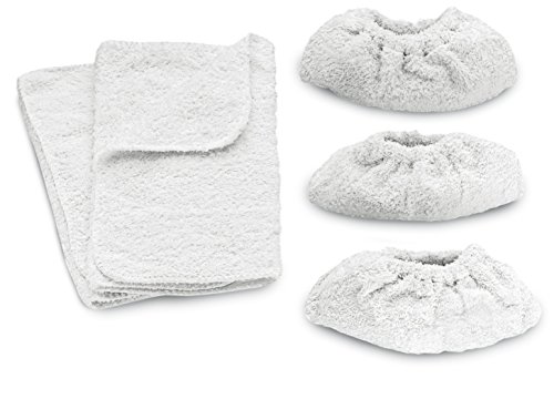 Kärcher Lot de 5 terry coton chiffons de nettoyage pour les nettoyeurs à vapeur - outil etage 2 x et 3 x chiffons outils à main code EAN 5053086151314 
