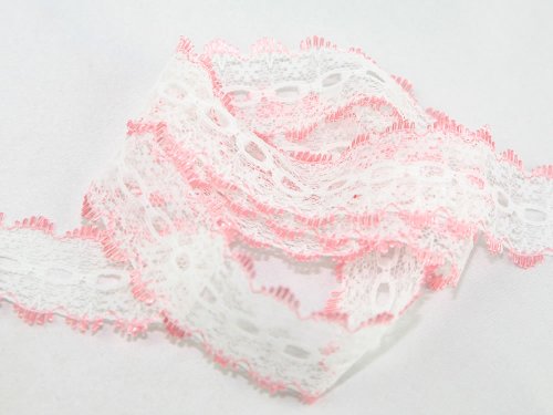 Oeillets en dentelle à 30 mm-Au mètre-Rose