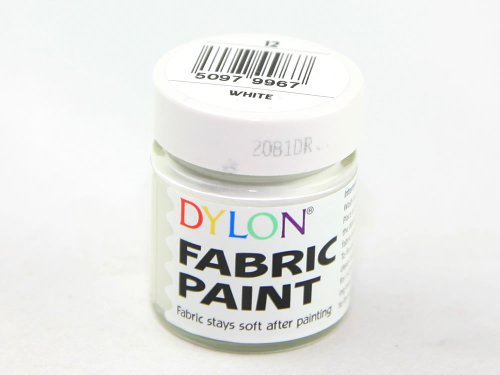 Teinture pour tissu blanc - pot 25 ml