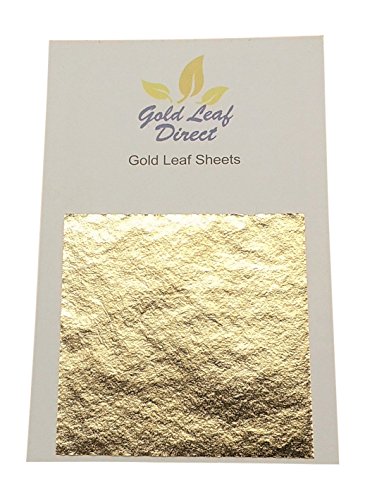 Lot de 50 Feuille d'or 24 carats dans la base 4...