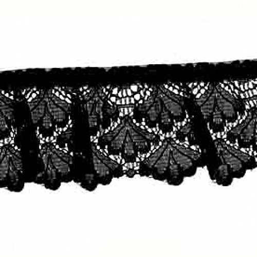 Dentelle Noir 45 mm recueillies en dentelle Nylon Craft Découpe au mètre 5053433559510 JTL