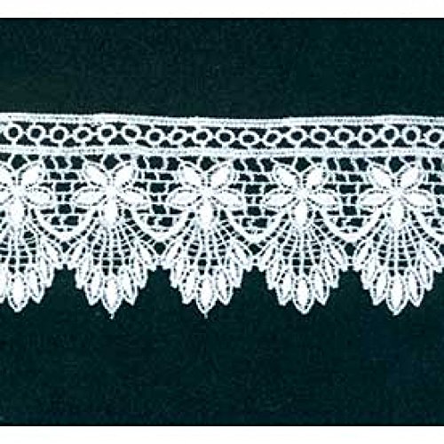 Blanc 56 MM large lourds Guipure dentelle Craft...