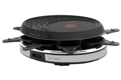 Re137812 appareil à raclette 8 coupelles inox d...
