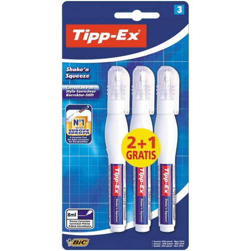 Tipp-Ex Shake N' Squeeze Stylo Correcteur 2+1 G...