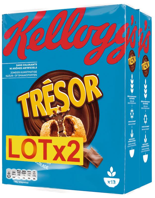 CÉRÉALES TRÉSOR CHOCOLAT AU LAIT kellogg's