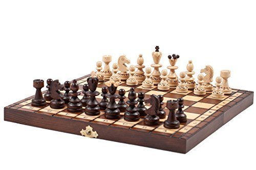 Woodeyland Jeu d'échecs en bois pearl 35x35 cm code EAN 5053839081226 