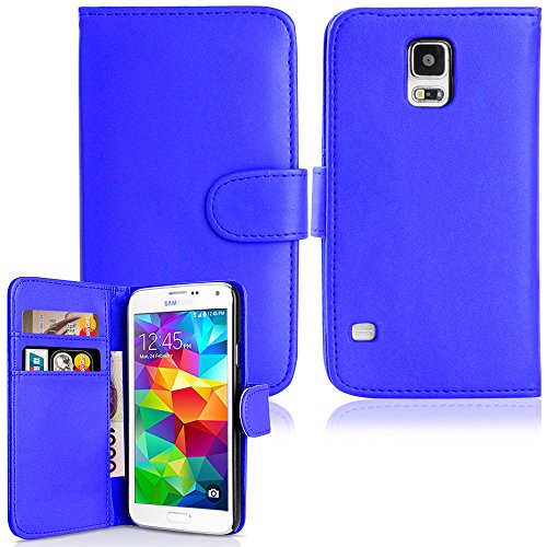 Brillant exécutif Samsung S5 Bleu flip Wallet c...