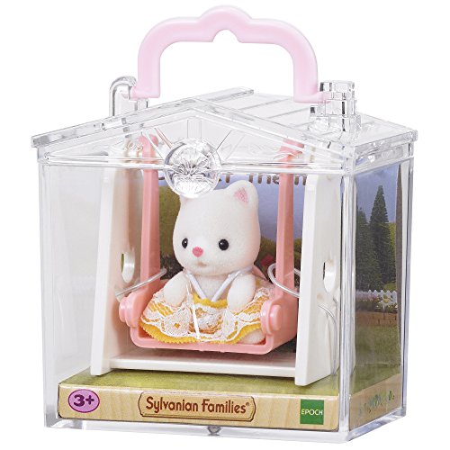 Sylvanian Families - 5201 - mini-poupée - valisette + bébé chat + balançoire code EAN 5054131052013 