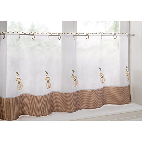 Rideau brise-bise (150cm x 61cm) (Poire)