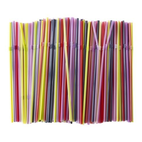 IKEA SODA-Paille-Couleurs assorties-Lot de 200,...