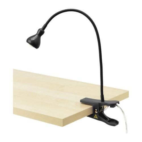 Ikea - jansjö spot led - lampe de bureau noir de serrage / lampe de lampe de travail / bureau code EAN 5054186048368 