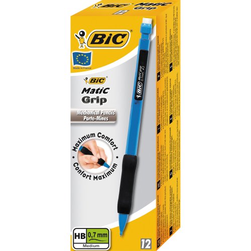 Bic Matic Grip Boîte de 12 Porte-mines jetable ...