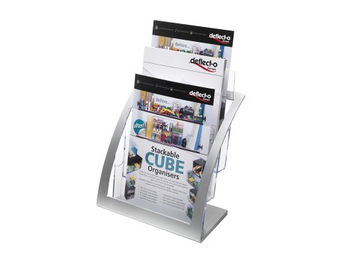 deflect-o Deflect-o Porte-magazines contemporain Argenté 5054242288561 (5054242288561)