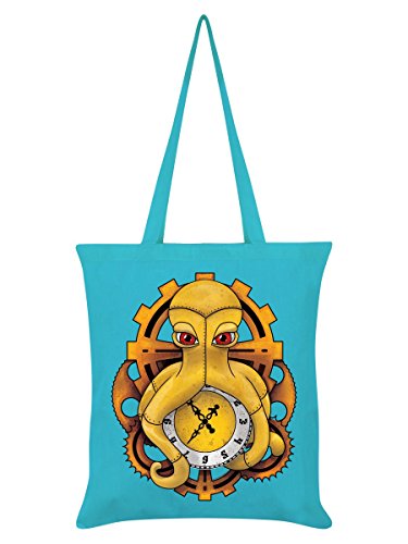 Pieuvre Steampunk Sac Cabas Bleu Turquoise
