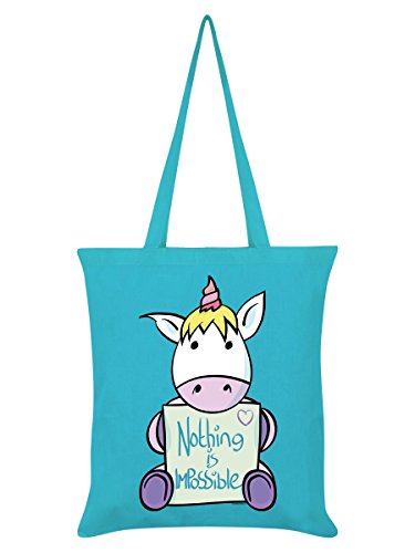 Fourre-tout Nothing Is Impossible 38 x 42 cm bleu