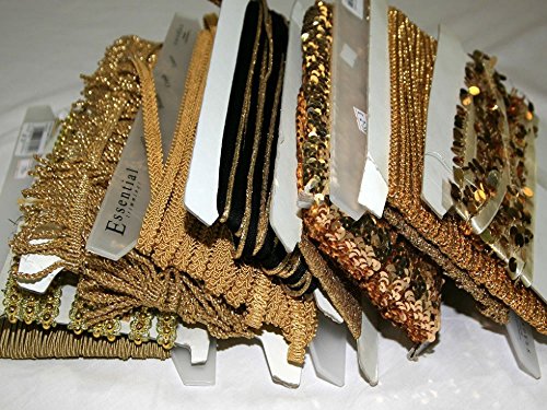 Lot de rubans de confection Doré