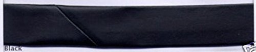 25 mm Biais en simili cuir Reliure Ruban Noir -...