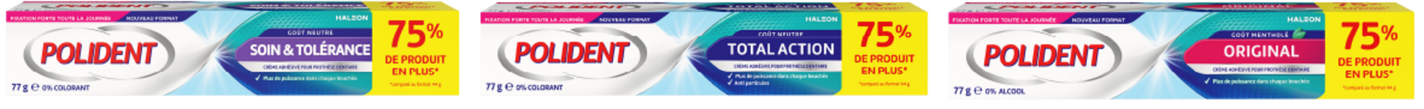 SUR LES CRÈMES FIXATIVES PRÉSENTES EN MAGASIN D...