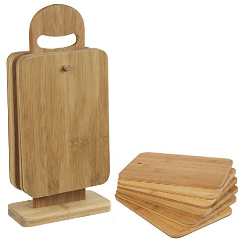 Planche à découper en bambou 7 pièces de tranch...