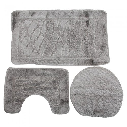 Ensemble de tapis de bain, contour de lavabo et...
