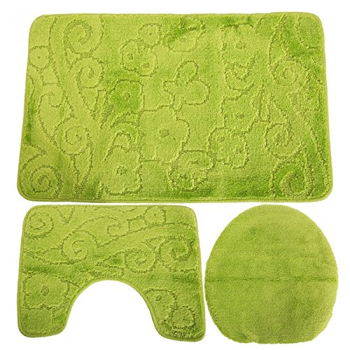 Ensemble de tapis de bain, contour de lavabo et...