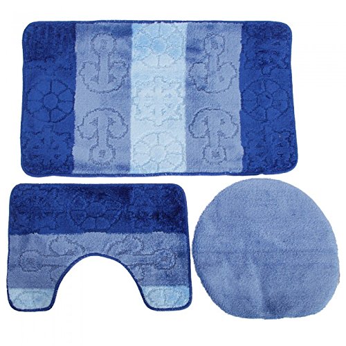 Ensemble de tapis de bain, contour de lavabo et...