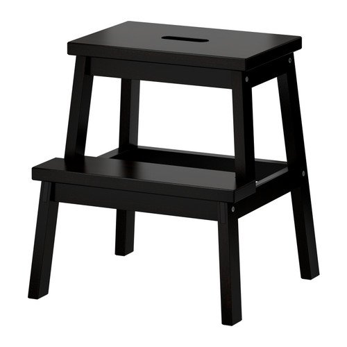 IKEA Bekvam Étagère - Escabeau, noir - 50 cm