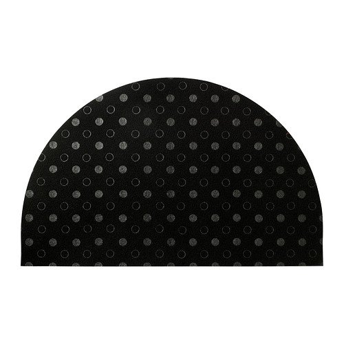 IKEA TVIS - tapis de porte, demi-lune, noir - 5...
