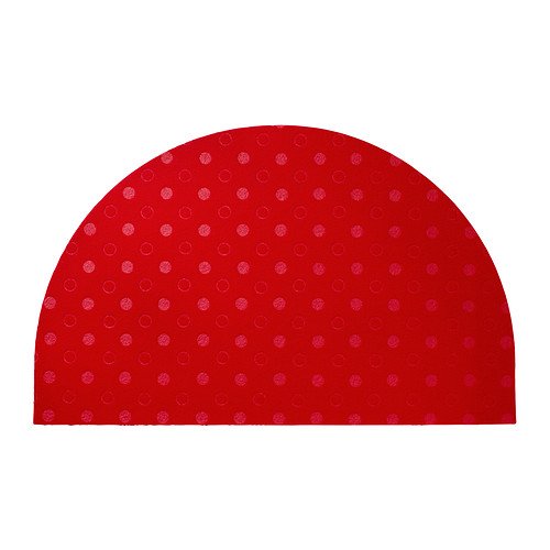 IKEA TVIS - tapis de porte, demi-lune, rouge - ...