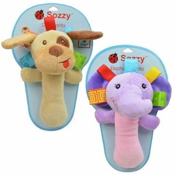 Kyz Kuv Unisex Ifants Cartoon Zoo Animals Bed Educational Stuffed Sound Hand Bells Rattles Toys code EAN 5054896536407 