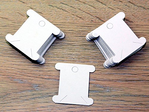 Bobines Fils à broder en carton - par lot de 50...