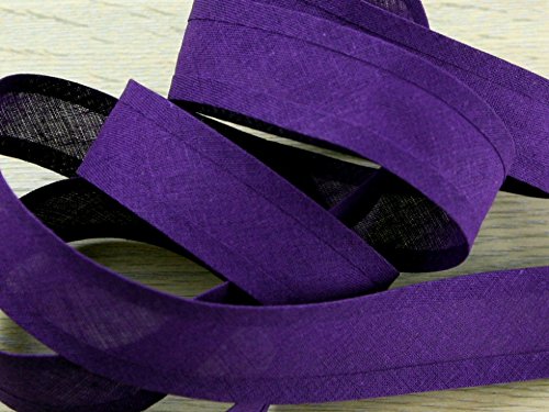 25 mm Biais 100% coton Double Fold Reliure/Viol...