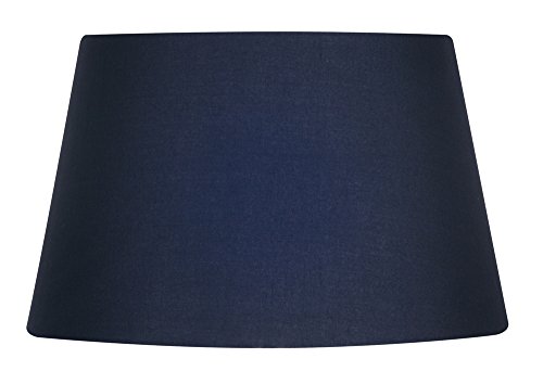 - abat-jour en coton, 25 cm blu navy