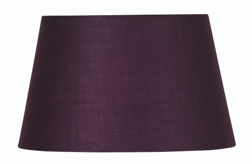 Abat-jour tambour coton prune 20 cm