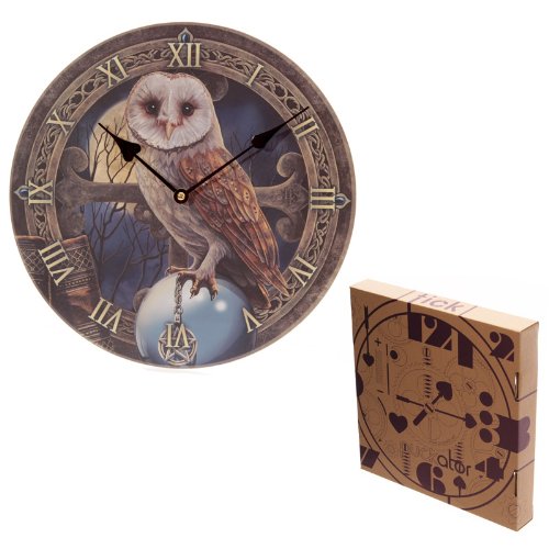 Horloge Chouette Mystérieuse 30 cm - Lisa Parker