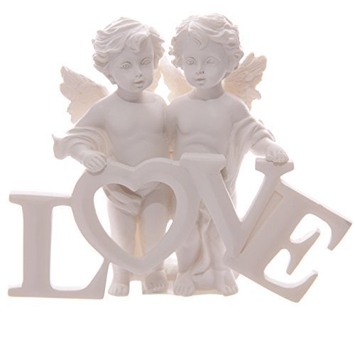 Puckator CHE82 Figurine Couple d'Ange Tenant le...