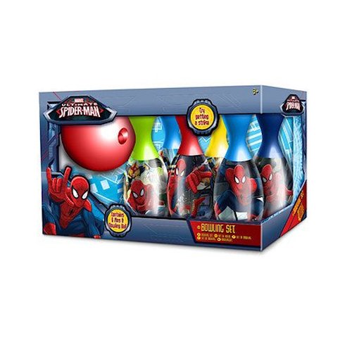 Spider-Man - Set de Bowling - 6 Quilles 19 cm +...