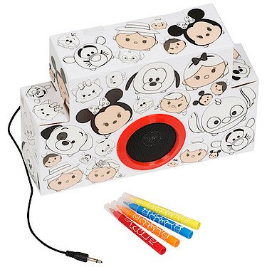 TSUM TSUM Disney - Tsum Tsum - Colorie ton Propre Haut-Parleur - Mini Enceinte + 4 Feutres 5055114333983 (5055114333983)