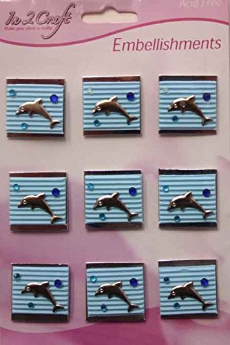 9 embellissements Scrapbooking / album photo bi...