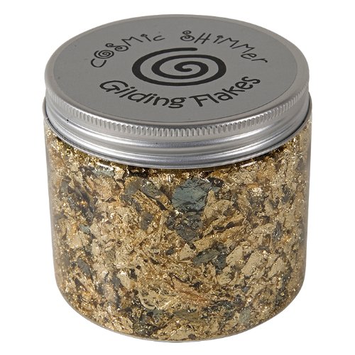 Paillettes à dorures vert-de-gris