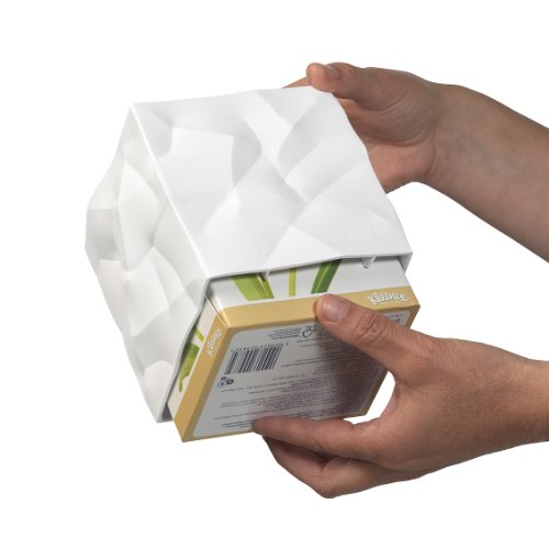 10497 wipy cube boîte à mouchoirs design blanc