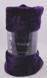 Couvre-lit en fourrure de vison synthétique Ext...