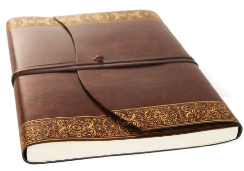 Journal Intime Romano Maya Or en cuir recyclé I...