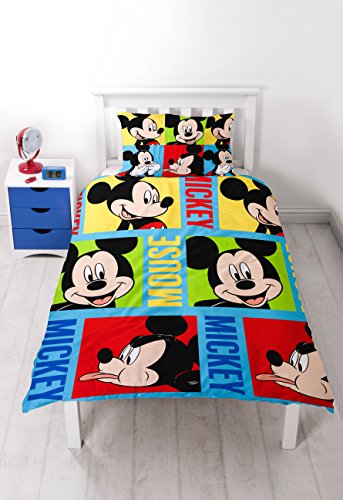 Mickey mouse housse de couette réversible et im...