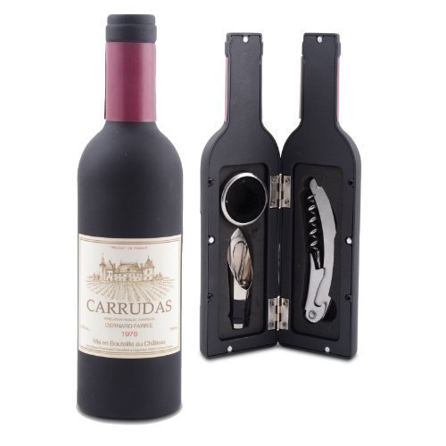 Home33 Ensemble Sommelier Coffret Cadeau en Forme de Bouteille. 5055301528659 (5055301528659)