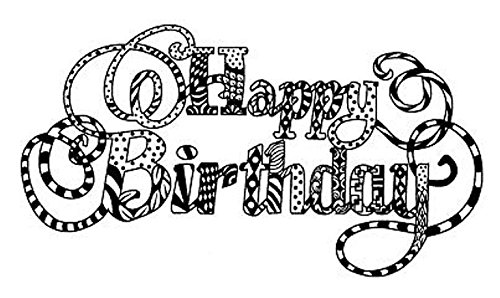 Creative Expressions Matrice de découpe happy birthday zentagled tampon pré-découpé code EAN 5055305910900 