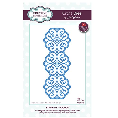 Creative Expressions CED1616 Creative Expressions Sue Wilson Matrice de collection Striplet Rococo code EAN 5055305920589 