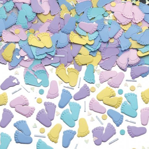 Shower My Baby Confettis représentant des pas de bébé 5055350840047 (5055350840047)