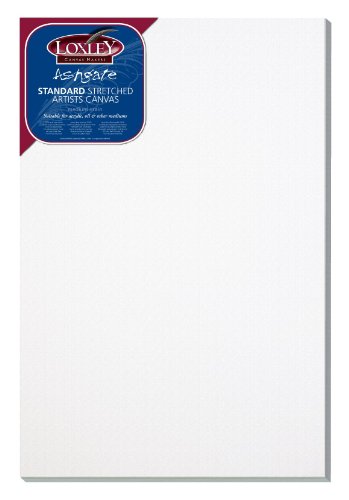 Loxley Ashgate toile d'artiste tendue blanc 18 mm de profondeur 91,4 x 61 cm 5055352029334 (5055352029334)