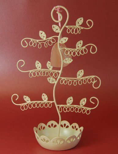 Porte-boucles d'oreilles arbre crème